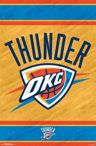 Oklahoma City Thunder - Logo Wall Poster