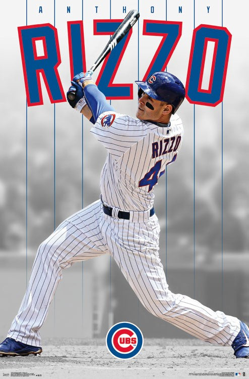Anthony Rizzo Chicago Cubs Men's Home White Wrigley 100th