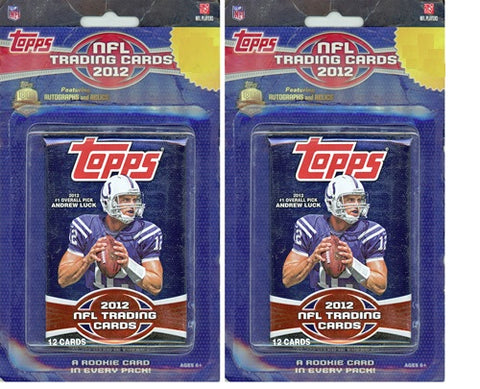 2012 Topps *Blister* Football Trading Cards Unopened Sealed Blister Pack-1 Pack