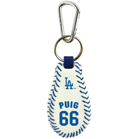 Yasiel Puig - Los Angeles Dodgers - Team Color Baseball Keychain