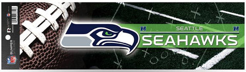 Sticker - Bumper - Seattle Seahawks 11 x 3 Inches NFL - Licensed New