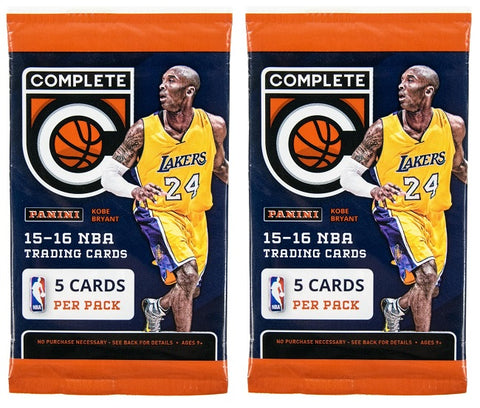 2015-16 Panini Complete Basketball Pack-New Sealed-5 Cards Per Pack-2 Packs
