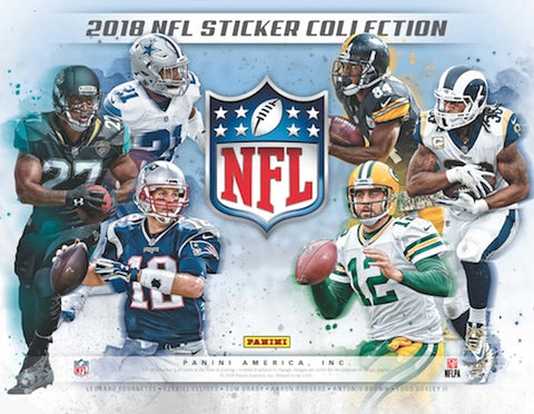 One Pack - 2018-19 Topps NFL Football - Sticker Pack - 5 Stickers Per Pack