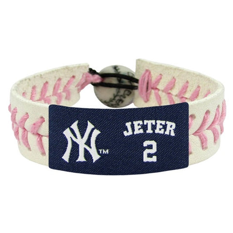 Derek Jeter - New York Yankees - Pink Jersey Bracelet