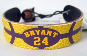 Kobe Bryant - Los Angeles Lakers - Team Color Basketball Bracelet