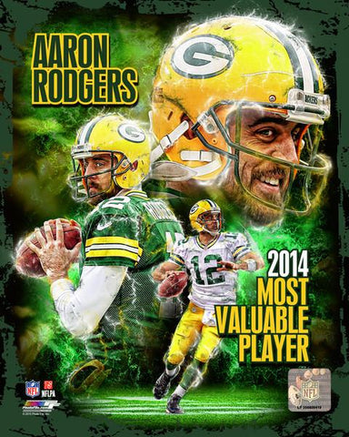Aaron Rodgers - Photo 8 x 10 Glossy Portrait NFL Licensed New In Plastic Packers