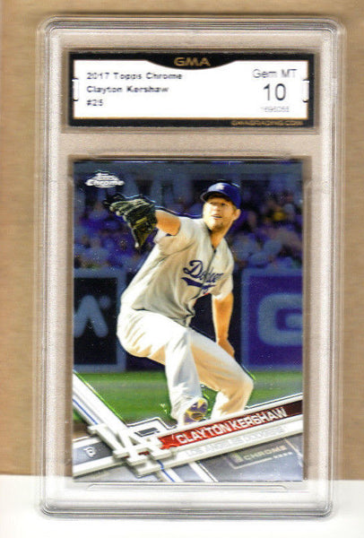 Clayton Kershaw 2017 Topps Transcendent Framed Autograph 10/25 - BGS 9.5