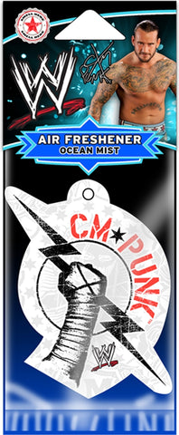 WWE - Air Freshener - CM Punk-Bolt Logo-WWE-Licensed New In Pack-Sealed