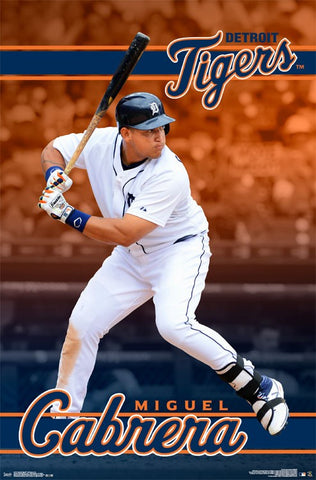 Miguel Cabrera - Poster - Tigers MLB Rolled Official Licensed