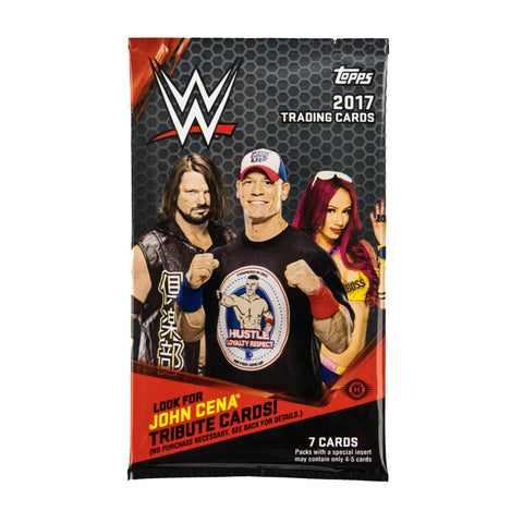 1 Pack - 2017 Topps WWE-Unopened Sealed-7 Cards Per Pack-Hobby Edition